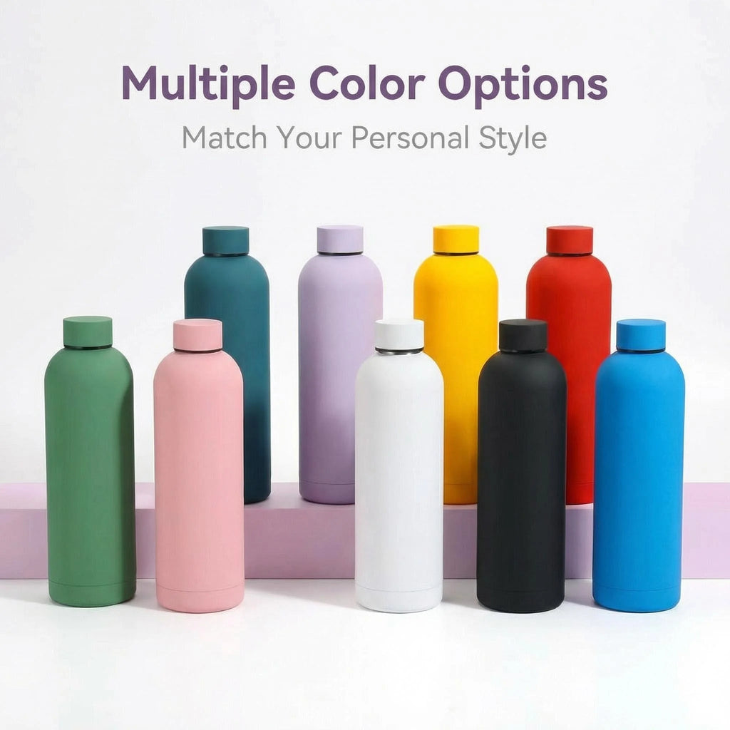 Stainless Steel Tumblers Rubber Printing Double Wall Vacuum Insulated Water Bottles Water Bottle