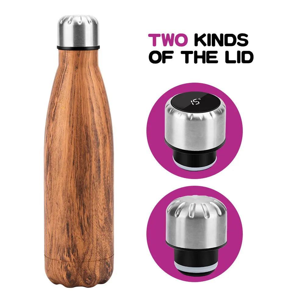 Unique 500ml Double Wall Insulated Stainless Steel Water Bottles with Lid Water Bottle - Image 4
