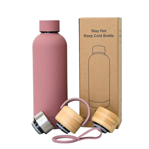 500ml Double Wall Thermal Stainless Steel Cup Insulated Flask Sports Drinking Water Bottle