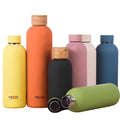 Print 350ml 500ml 750ml 1000ml Double Wall Insulated Thermal Bottle Soft Rubber Paint Stainless Steel Water Bottles