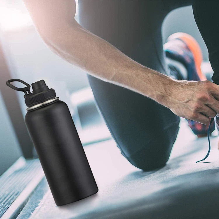 Eco Friendly Gym Drink Sport Insulated Stainless Steel 32oz Flask Sports Water Bottle - Image 6