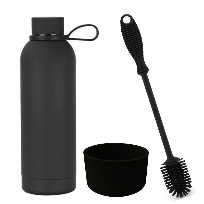 Print 350ml 500ml 750ml 1000ml Double Wall Insulated Thermal Bottle Soft Rubber Paint Stainless Steel Water Bottles - Image 5