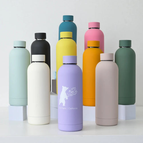 500ml Double Wall Thermal Stainless Steel Cup Insulated Flask Sports Drinking Water Bottle - Image 2